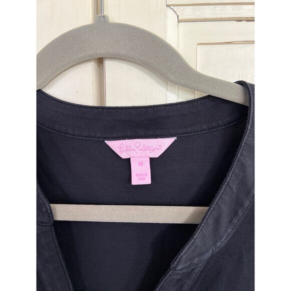 Lilly Pulitzer size medium black casual comfortable dress - Picture 2 of 4